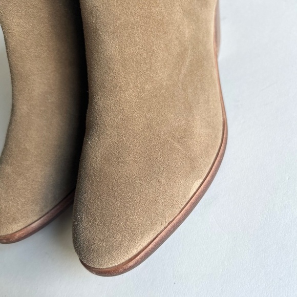 UGG Tan Brown Suede Genuine Leather Ankle Boots size 8 - Picture 6 of 16